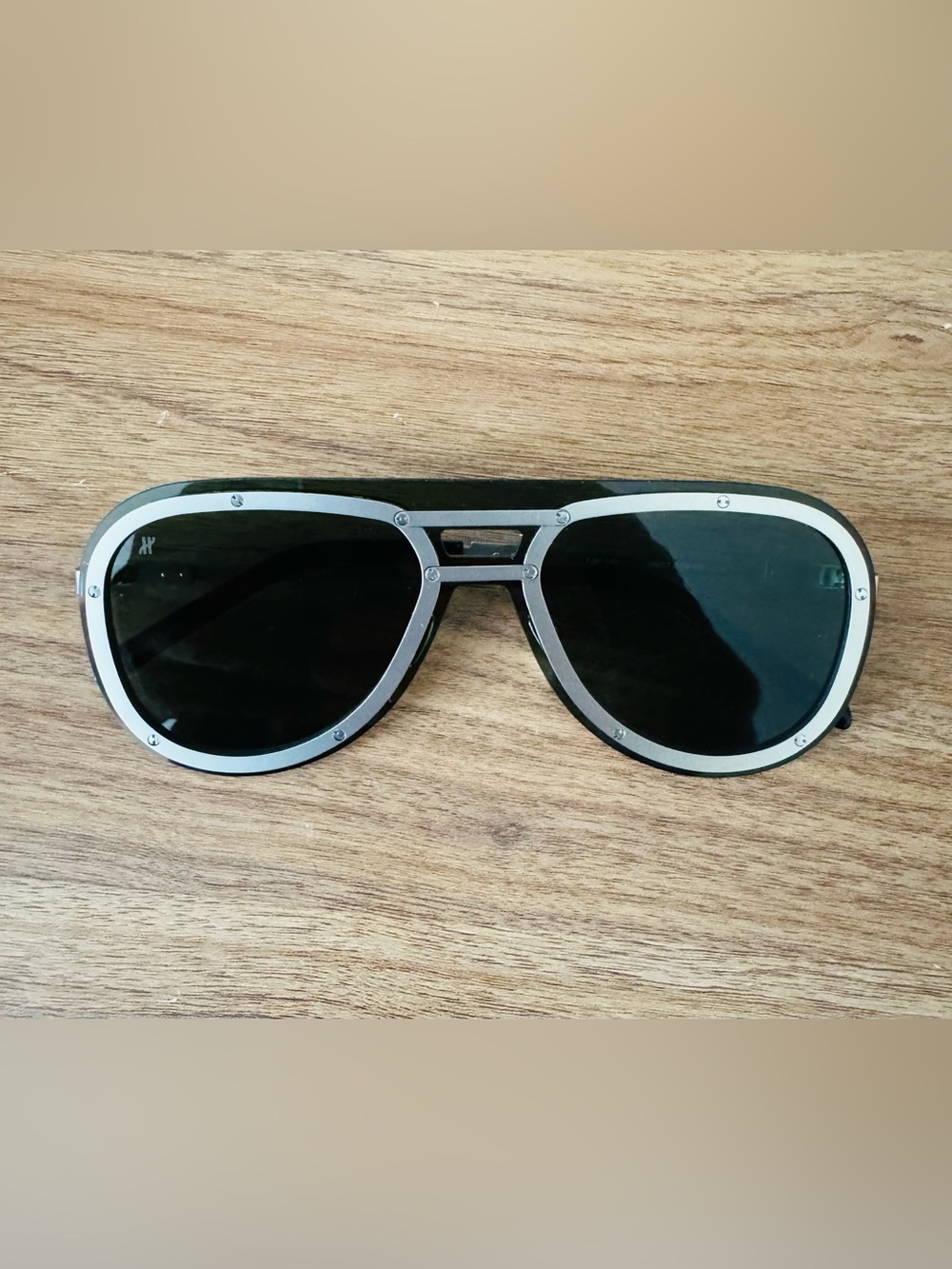 Hublot H007.078.000 C13 Sunglasses Black Silver Aviator Pilot Men’s 136-145